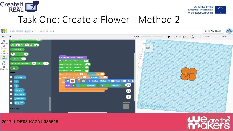 Task One: Create a Flower - Method 2 2017 -1 -DE 03 -KA 201