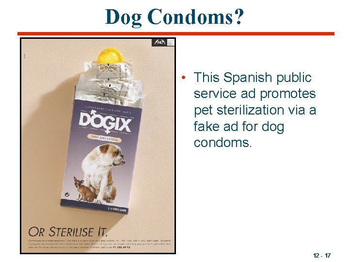 Dog Condoms? • This Spanish public service ad promotes pet sterilization via a fake