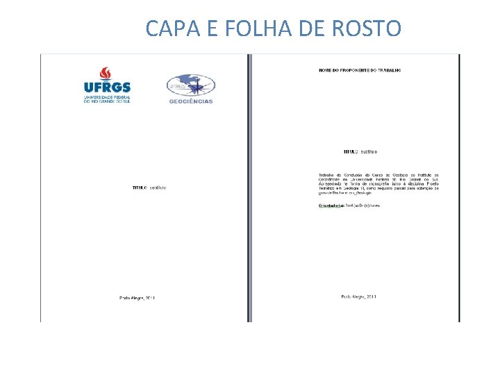 CAPA E FOLHA DE ROSTO 