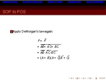 Boolean Theorems Expressing Logic Circuits Analysis of Circuits Canonical Forms SOP to POS 2
