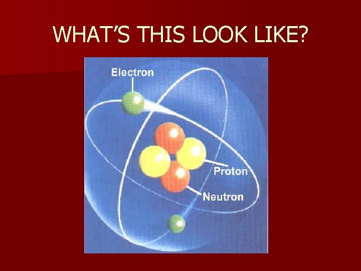 WHAT’S THIS LOOK LIKE? 