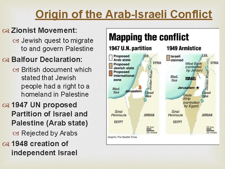 Origin of the Arab-Israeli Conflict Zionist Movement: Jewish quest to migrate to and govern Origin of the Arab-Israeli Conflict Zionist Movement: Jewish quest to migrate to and govern