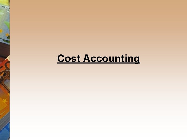  Cost Accounting 