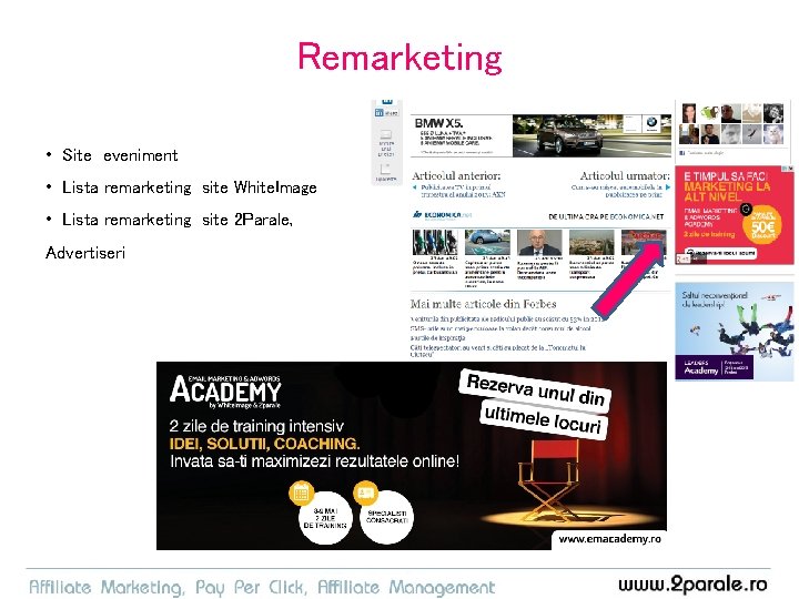 Remarketing • Site eveniment • Lista remarketing site White. Image • Lista remarketing site