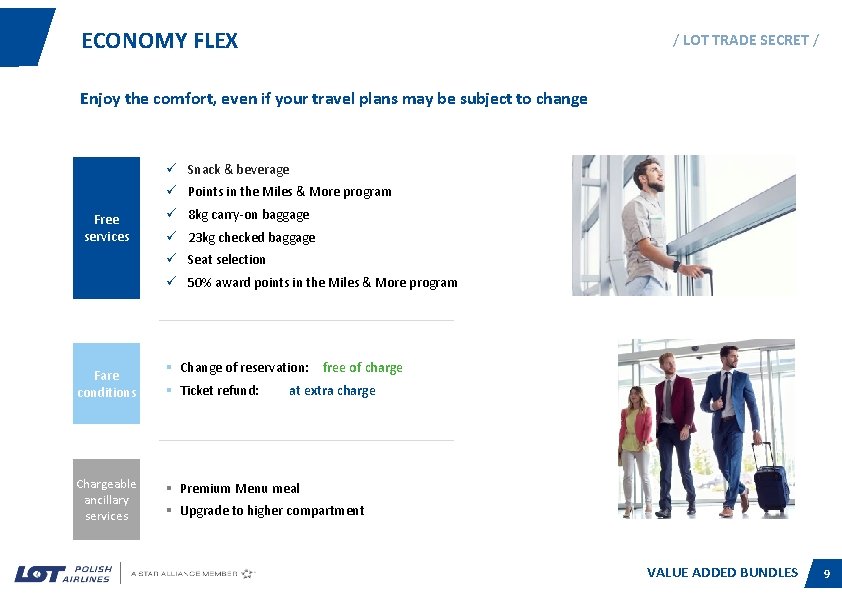 ECONOMY FLEX / LOT TRADE SECRET / Enjoy the comfort, even if your travel