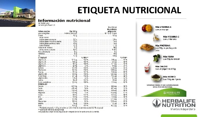 ETIQUETA NUTRICIONAL 