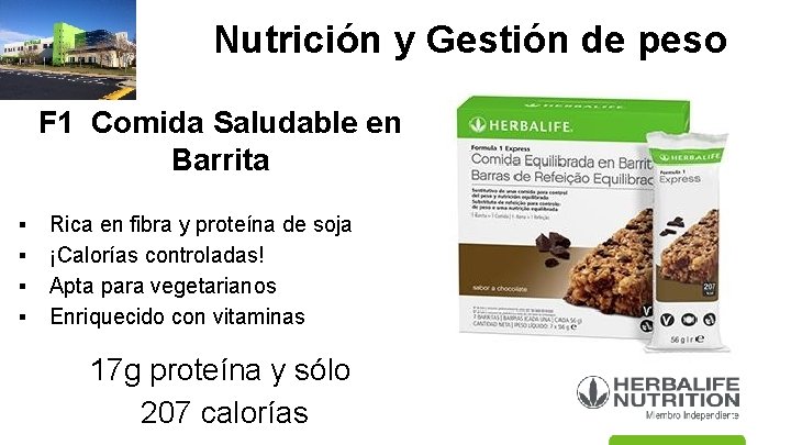 Nutrición y Gestión de peso F 1 Comida Saludable en Barrita ▪ ▪ Rica