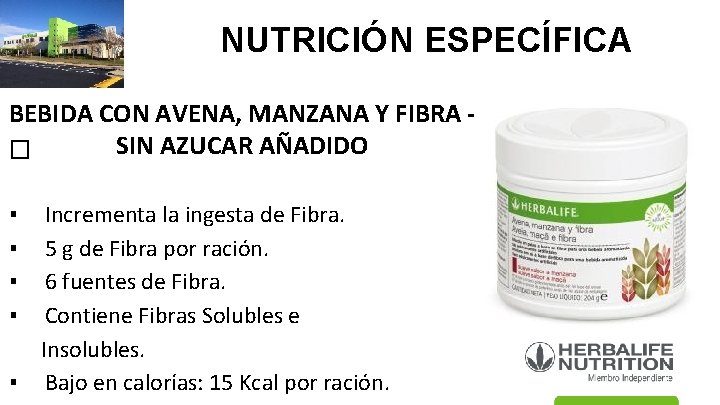 NUTRICIÓN ESPECÍFICA BEBIDA CON AVENA, MANZANA Y FIBRA SIN AZUCAR AÑADIDO � ▪ ▪