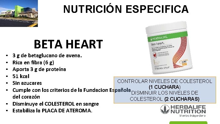 NUTRICIÓN ESPECIFICA BETA HEART 3 g de betaglucano de avena. Rica en fibra (6