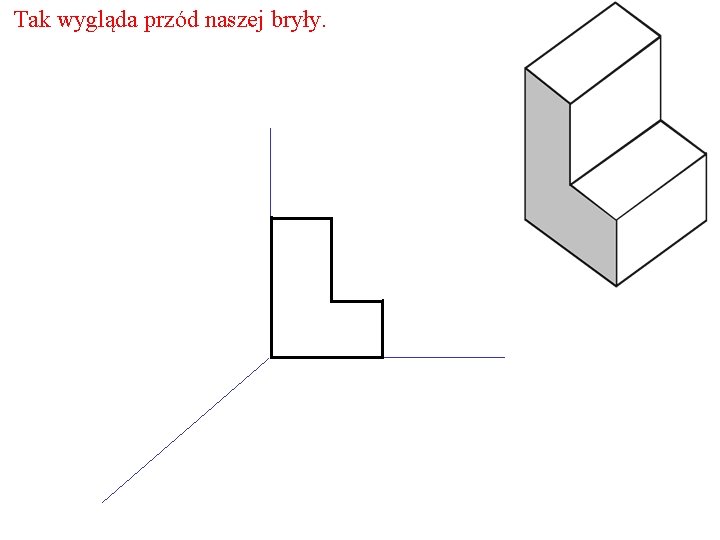 Tak wygląda przód naszej bryły. 