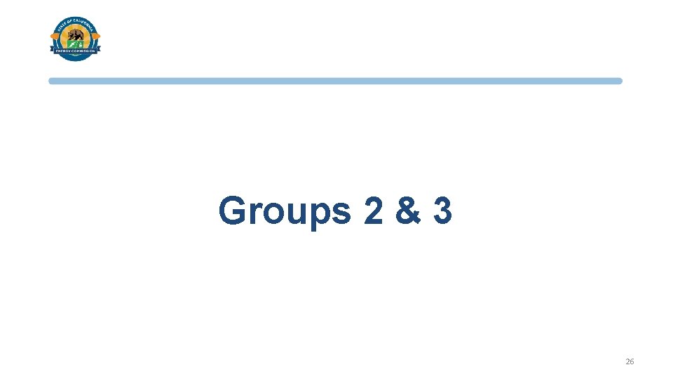 Groups 2 & 3 26 