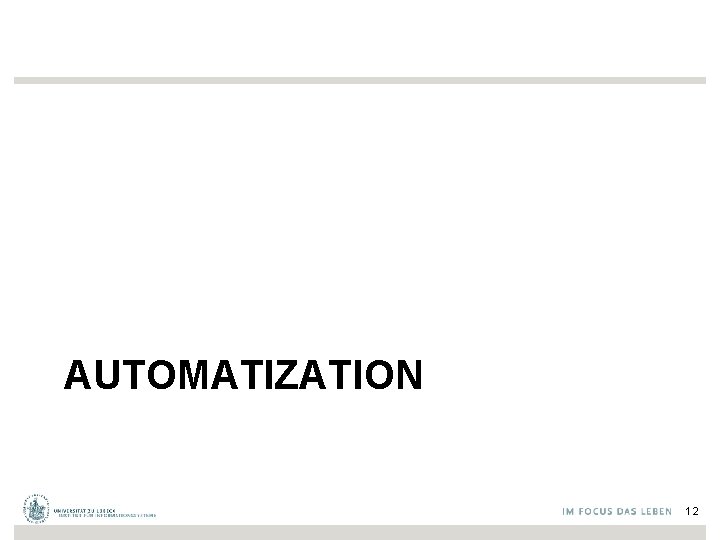 AUTOMATIZATION 12 