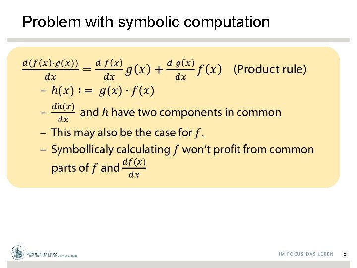 Problem with symbolic computation 8 
