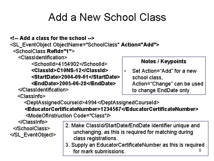 Add a New School Class <!-- Add a class for the school --> <SL_Event.