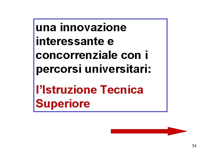 una innovazione interessante e concorrenziale con i percorsi universitari: l’Istruzione Tecnica Superiore 34 