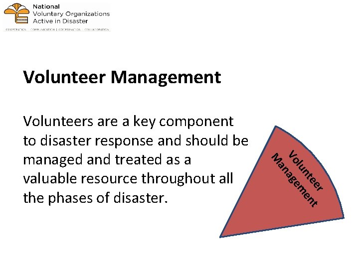 Volunteer Management r ee t nt en lu m Vo age an M Volunteers