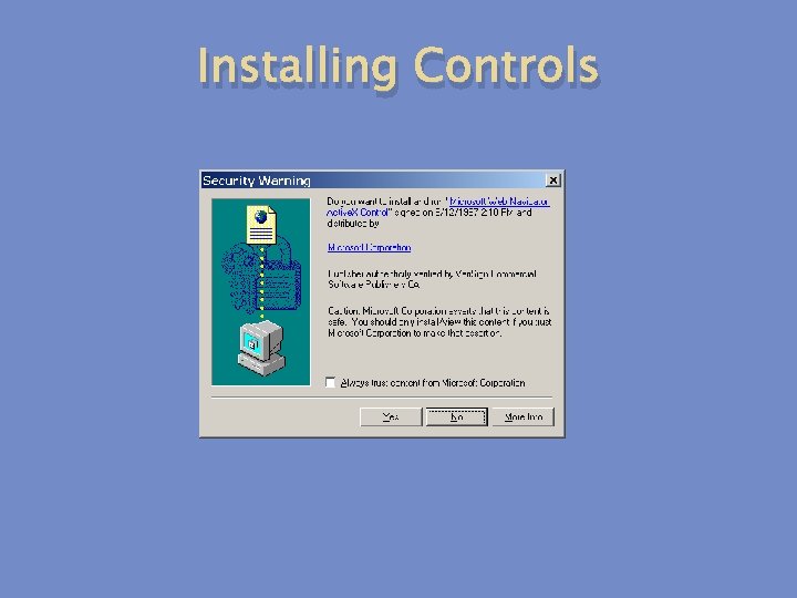 Installing Controls 