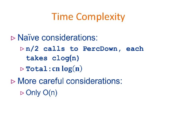 Time Complexity • 