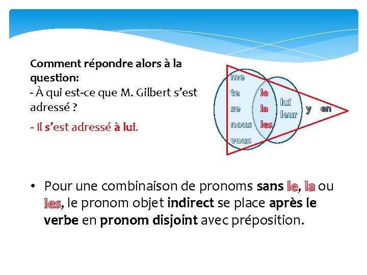 Comment répondre alors à la question: - À qui est-ce que M. Gilbert s’est