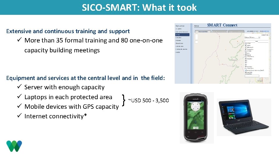 SICO-SMART: What it took Extensive and continuous training and support ü More than 35