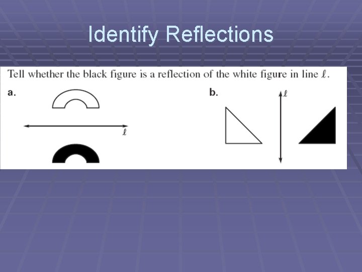 Identify Reflections 