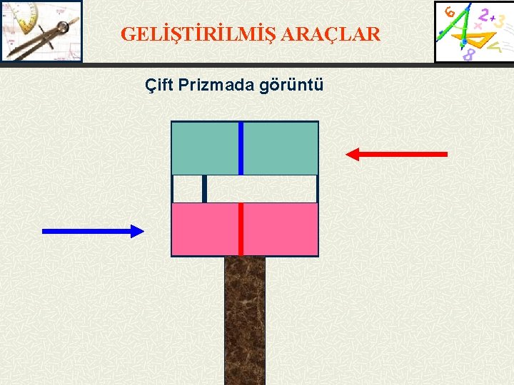 GELİŞTİRİLMİŞ ARAÇLAR Çift Prizmada görüntü 