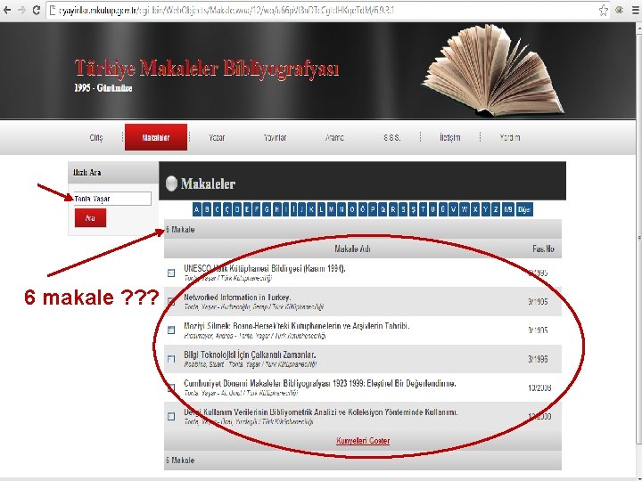 6 makale ? ? ? 6 makale ? ? ?