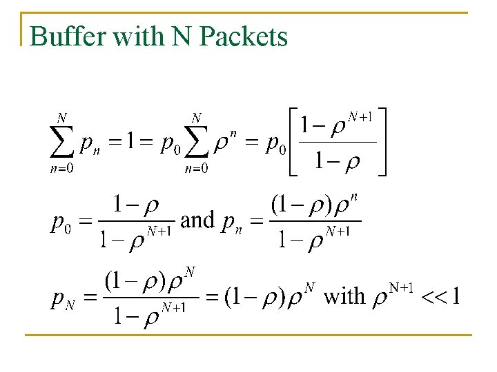 Buffer with N Packets 