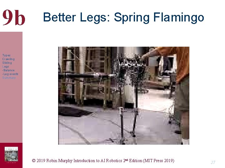 9 b Better Legs: Spring Flamingo Types Crawling Sliding Legs -Balance -Leg events Summary