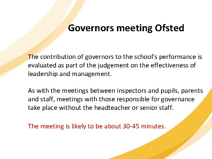 What Governors need to know about Ofsted Preparing