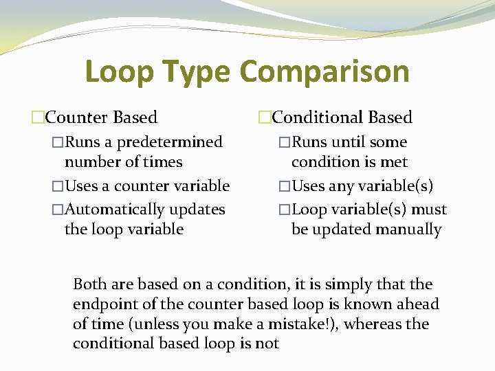 MATLAB Introduction to Loops For Loops Motivation for