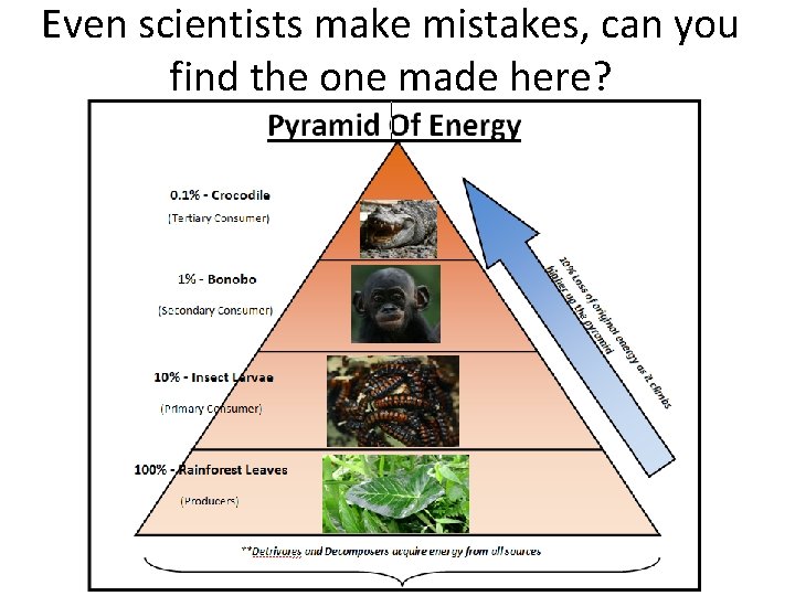 Even scientists make mistakes, can you find the one made here? 