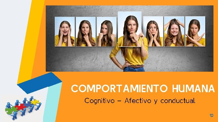 COMPORTAMIENTO HUMANA Cognitivo – Afectivo y conductual. 10 