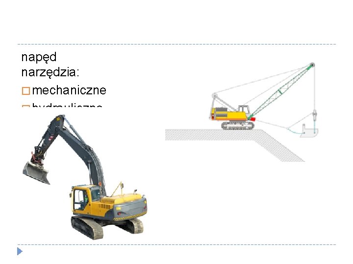 napęd narzędzia: � mechaniczne � hydrauliczne 