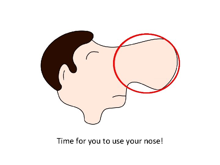 Time for you to use your nose! 