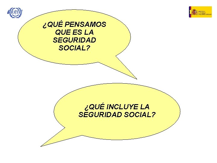 ¿QUÉ PENSAMOS QUE ES LA SEGURIDAD SOCIAL? ¿QUÉ INCLUYE LA SEGURIDAD SOCIAL? 