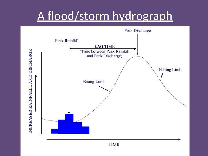 A flood/storm hydrograph 