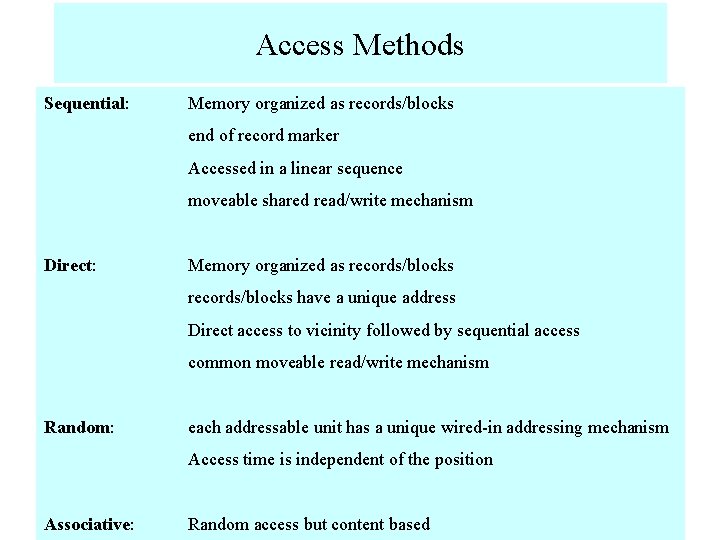 Computer Memory Two Objectives Keeping cost into account