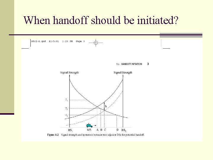 When handoff should be initiated? 