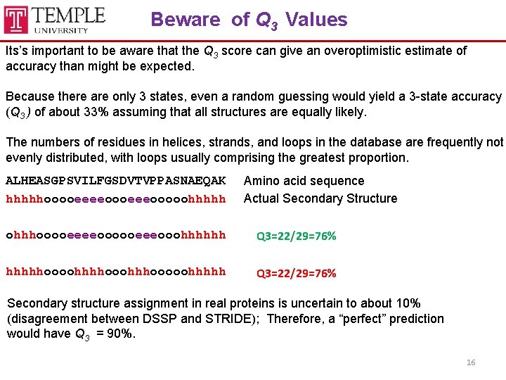 Beware of Q 3 Values Its’s important to be aware that the Q 3