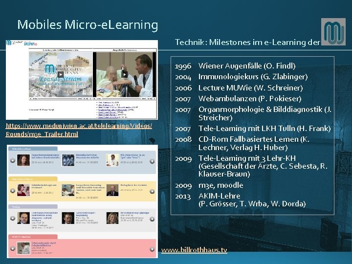 Mobiles Micro-e. Learning Technik: Milestones im e-Learning der 1996 2004 2006 2007 https: //www.