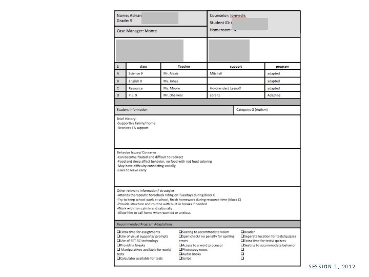 MOORE, S. & WATSON, L. PR-ALL-GRAMMING- SESSION 1, 2012 