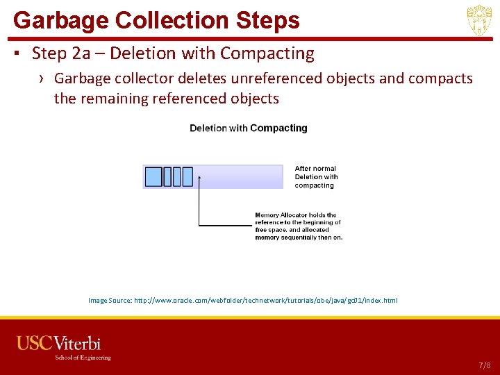 Garbage Collection Steps ▪ Step 2 a – Deletion with Compacting › Garbage collector Garbage Collection Steps ▪ Step 2 a – Deletion with Compacting › Garbage collector