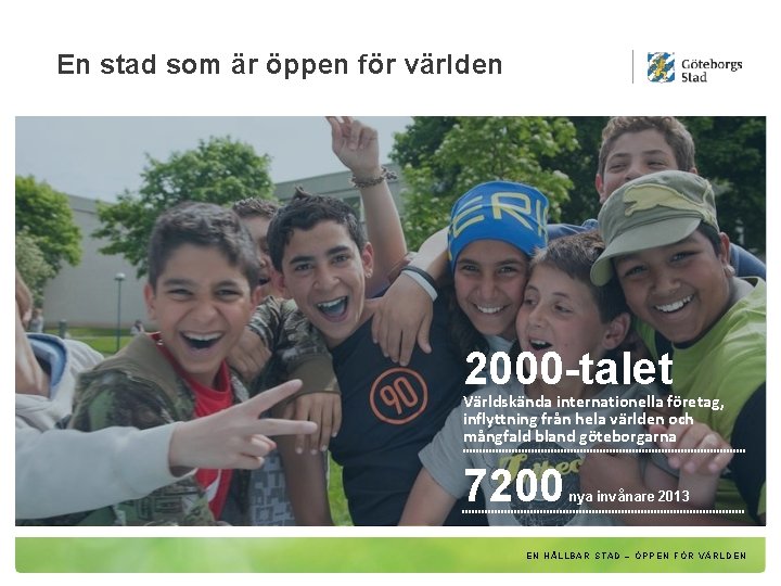 En stad som är öppen för världen 2000 -talet Världskända internationella företag, inflyttning från