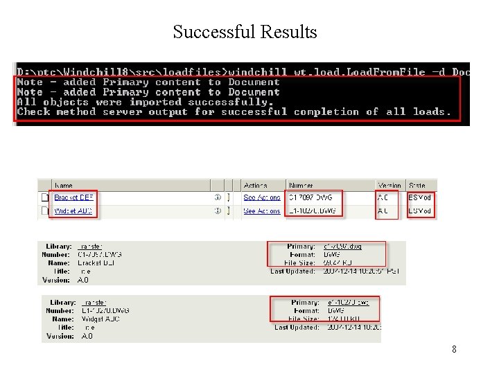 Successful Results 8 