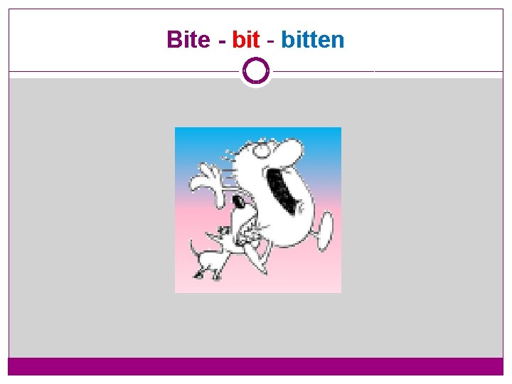 Bite - bitten 