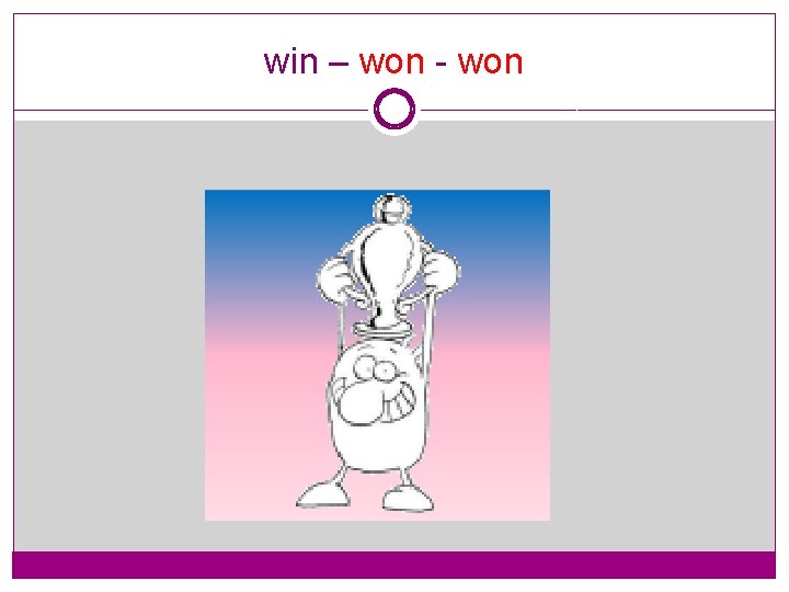 win – won - won 