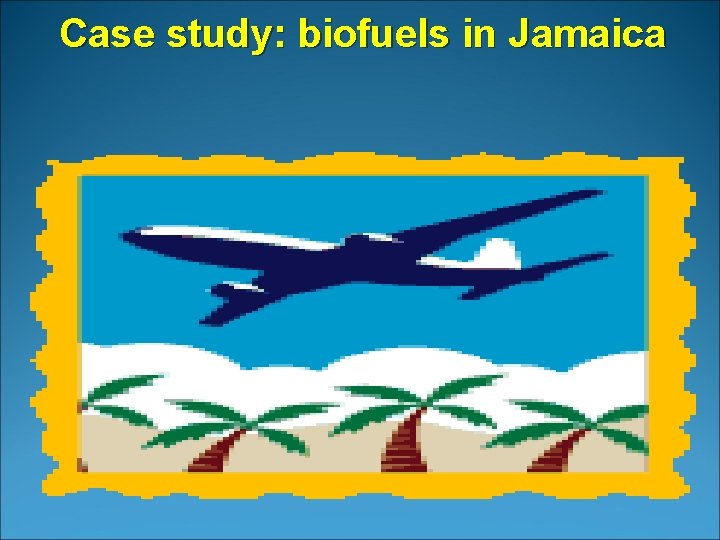 Case study: biofuels in Jamaica 