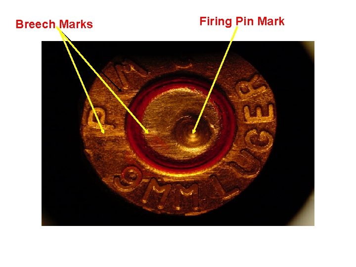 Breech Marks Firing Pin Mark Breech Marks Firing Pin Mark