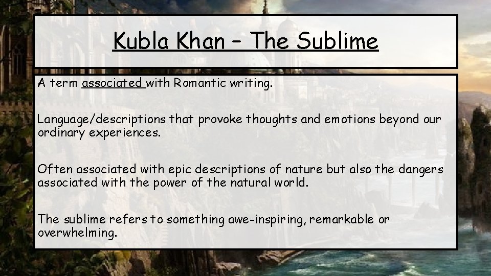 Kubla Khan Samuel Taylor Coleridge 1816 Tuesday 15